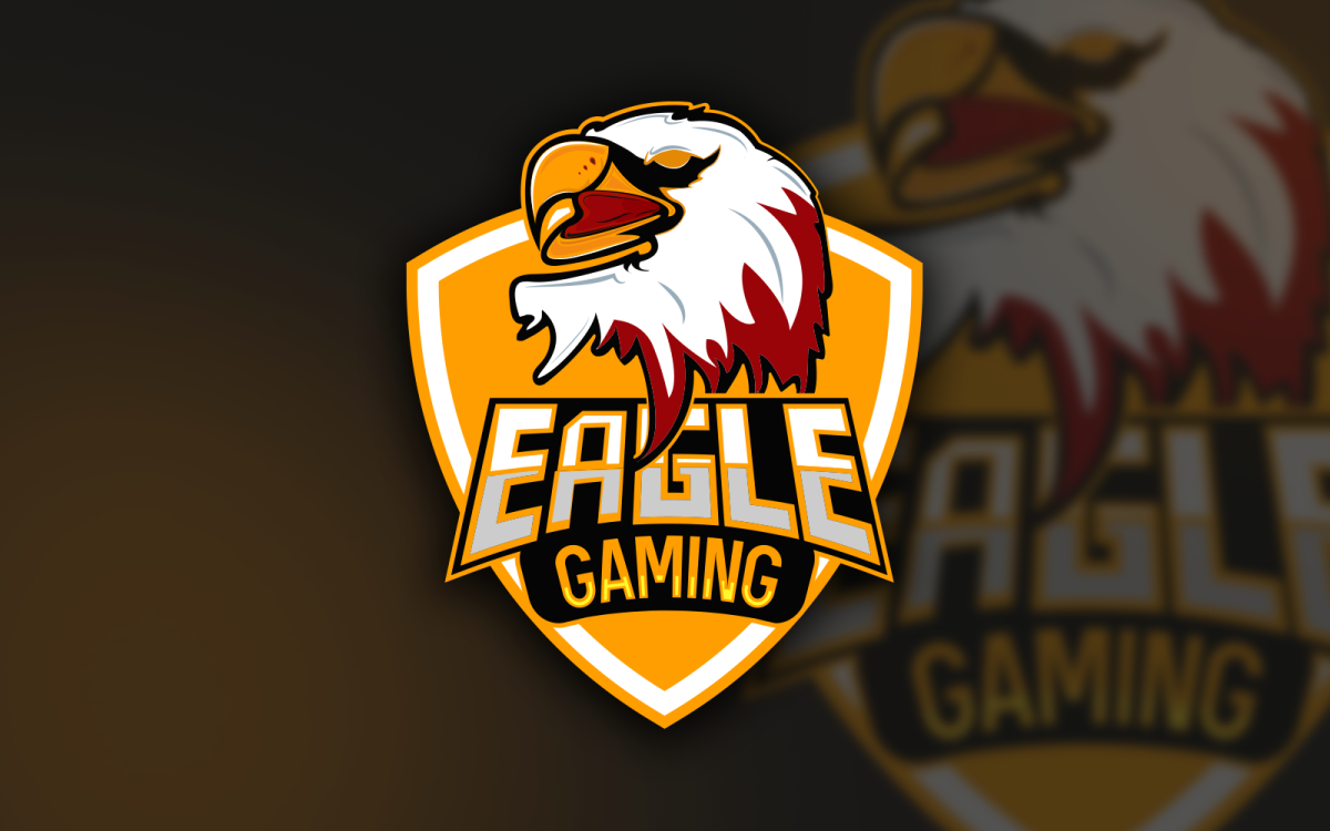 Design de logotipo de mascote eagles esport