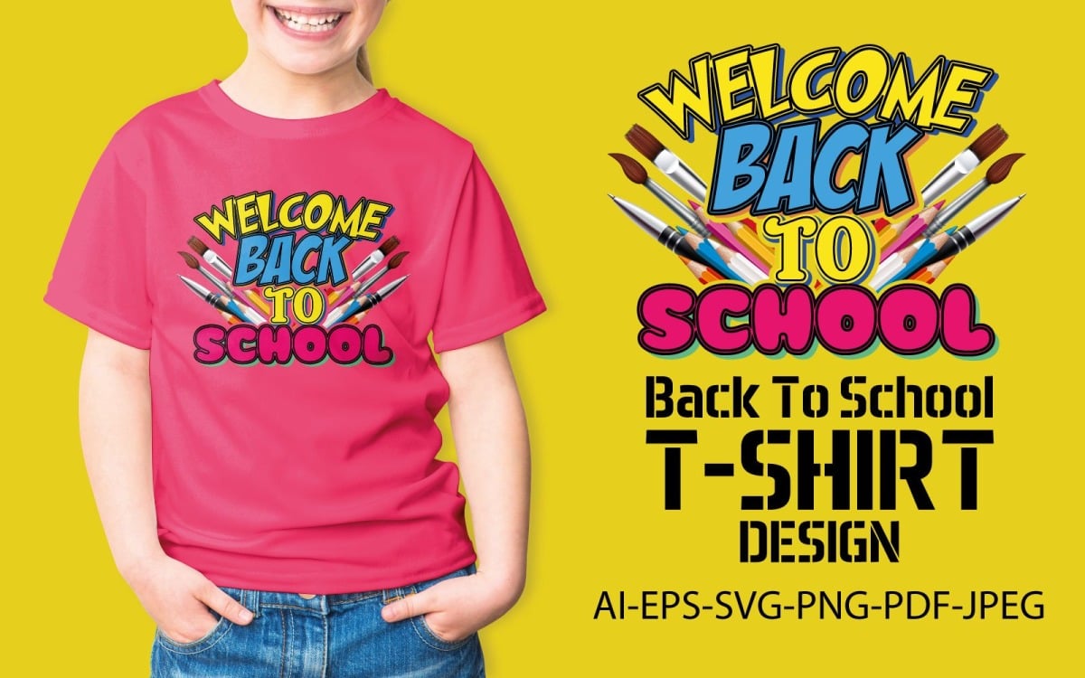 Welcome Back To School T-shirt Design,back,to,school back,to