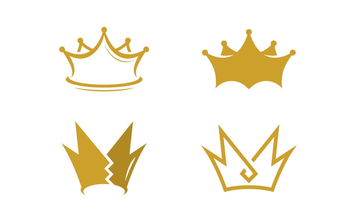 Crown Logo Royal King Queen abstract Logo design vector ...