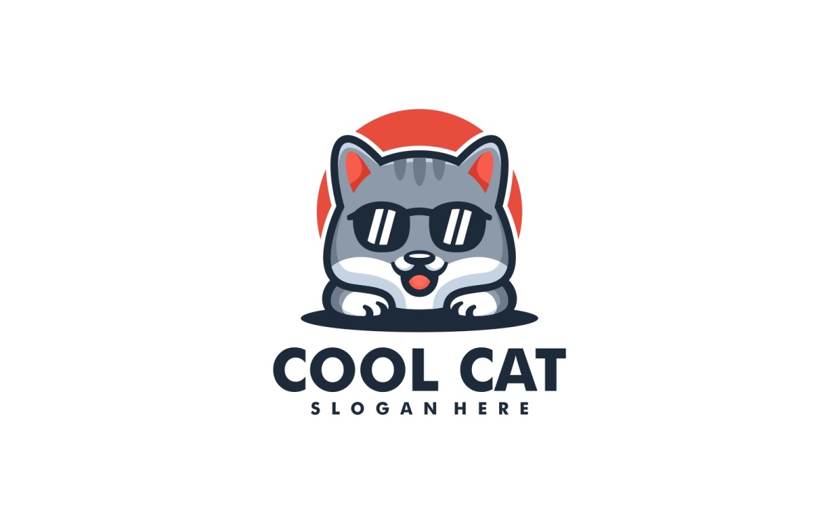 Premium Vector | Cat logo design vector template cat icon set logo vector