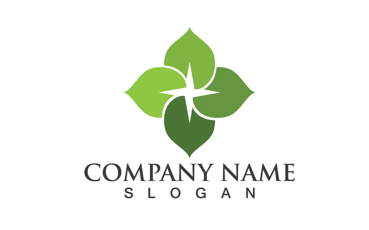 Organic Leaf Circle Simple Emblem Logo Template Vector Symbol Graphic  Design Stock Vector Image & Art - Alamy