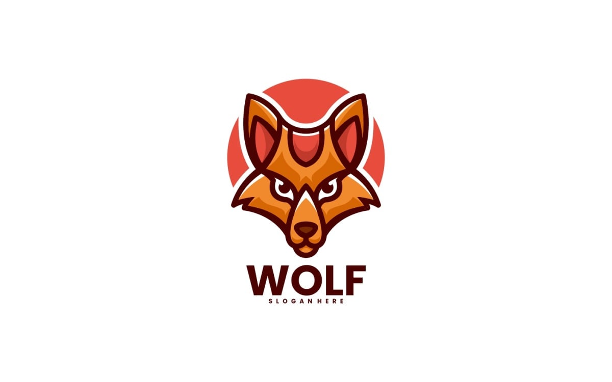 wolf mascot clipart