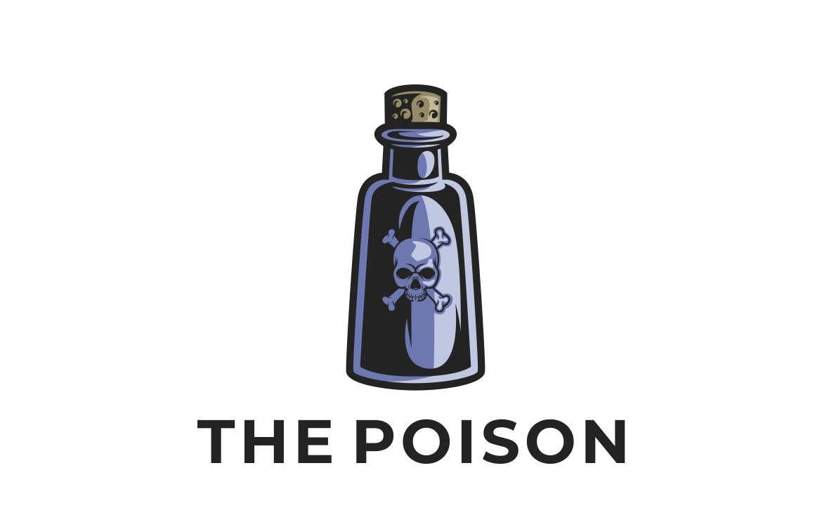 poison bottle logo vector 275828 original