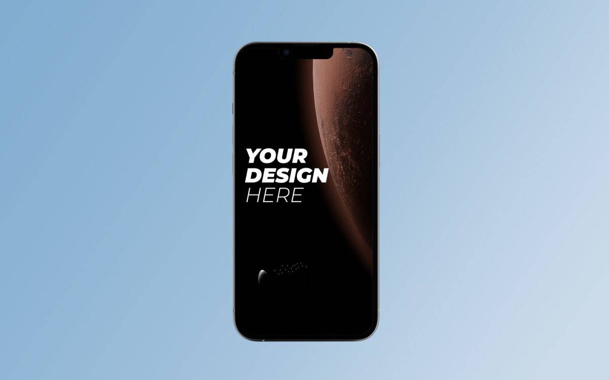 iPhone 13 Pro Modern Mockup PSD Шаблон