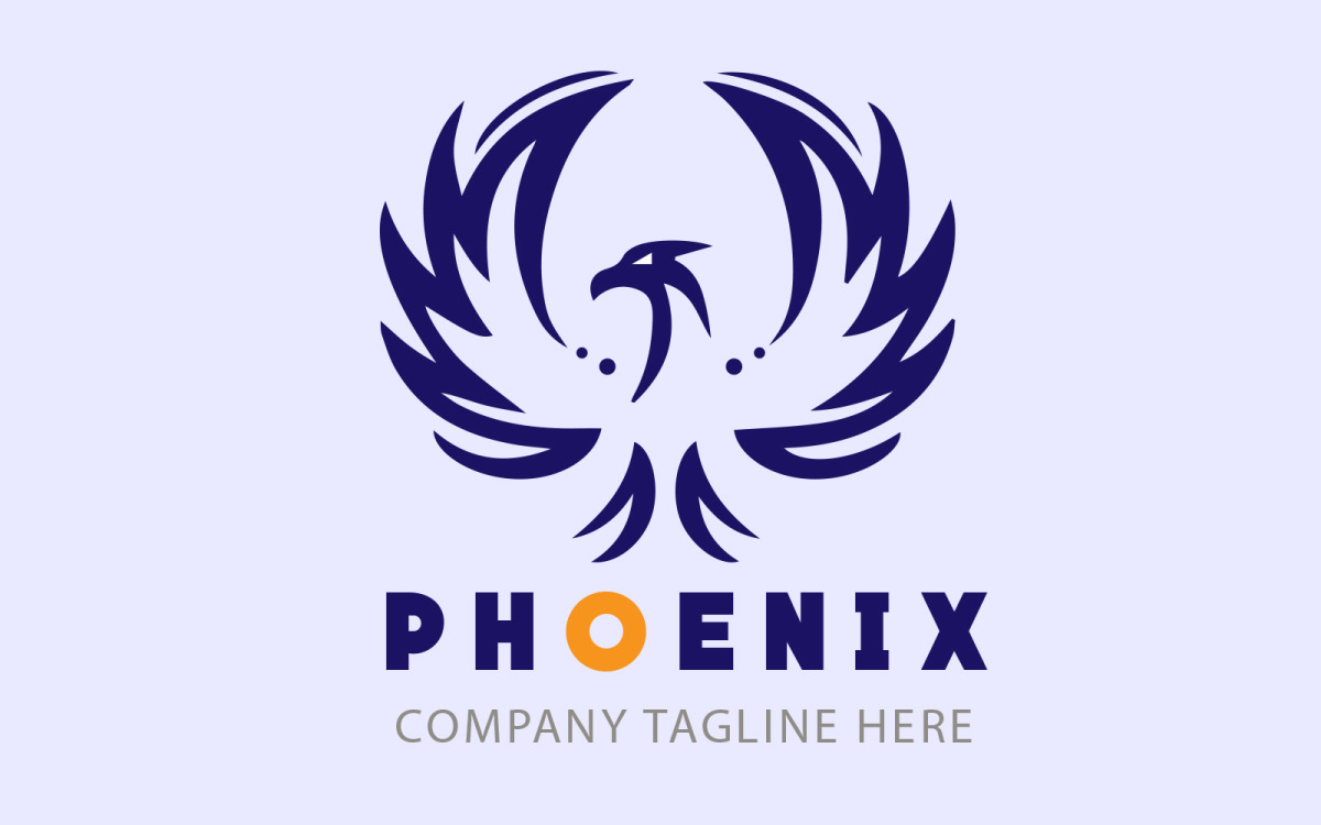 Blue Phoenix Eagle Animated Logo Loop Gr... | Stock Video | Pond5