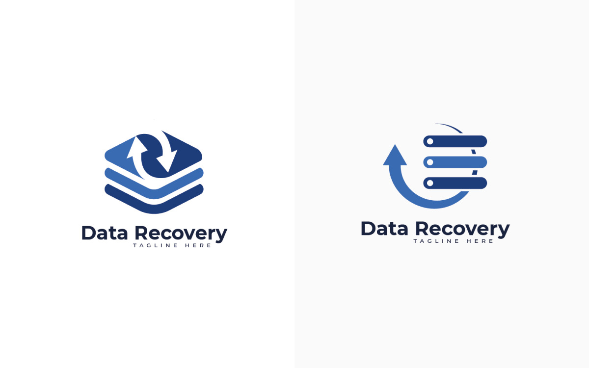 Data Recovery logo design template #287258 - TemplateMonster