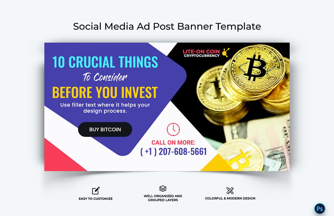 Crypto Currency Facebook Ad Banner Template-07