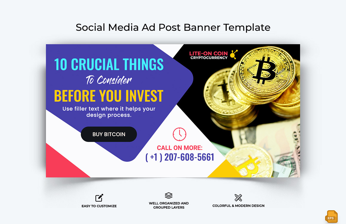 Cryptocurrency Facebook Ad Banner Design-007