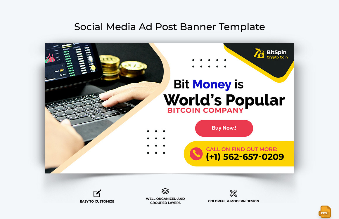Cryptocurrency Facebook Ad Banner Design-014
