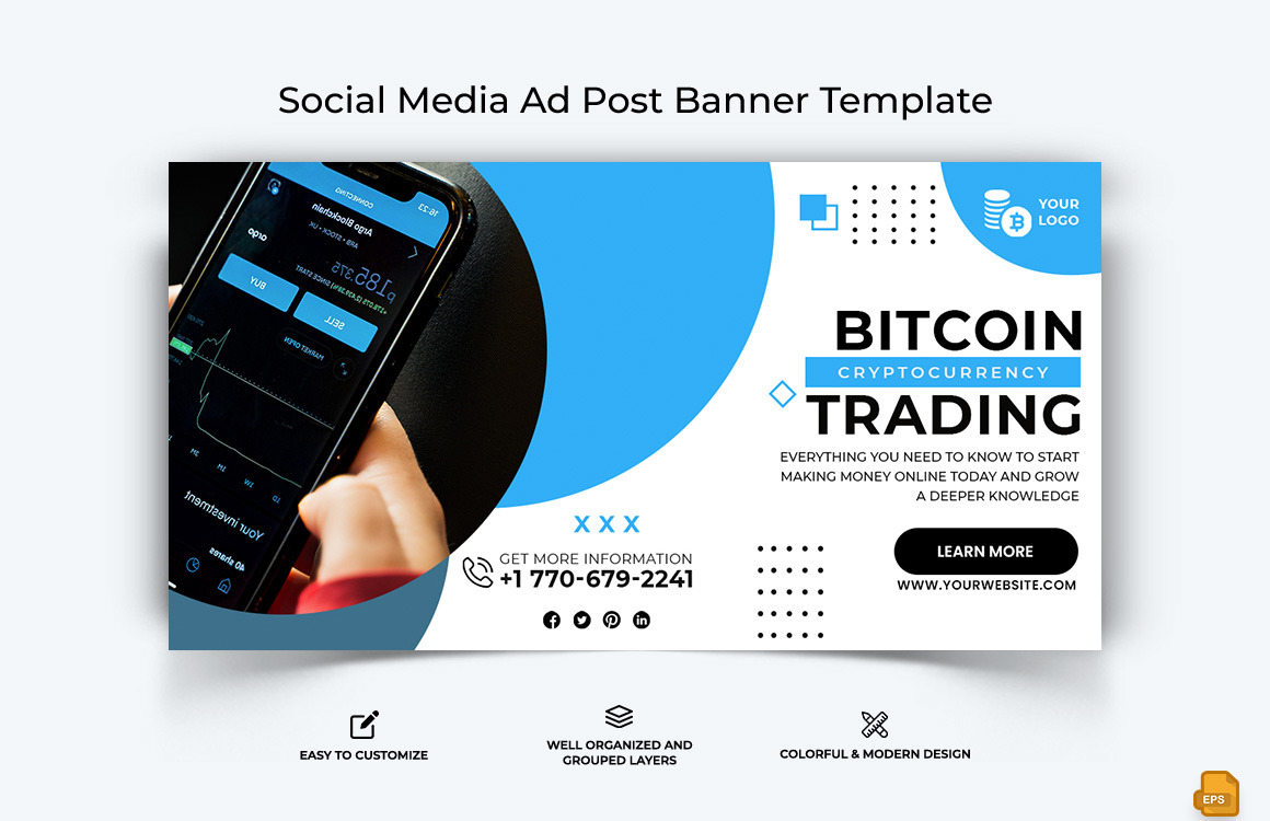 Cryptocurrency Facebook Ad Banner Design-023
