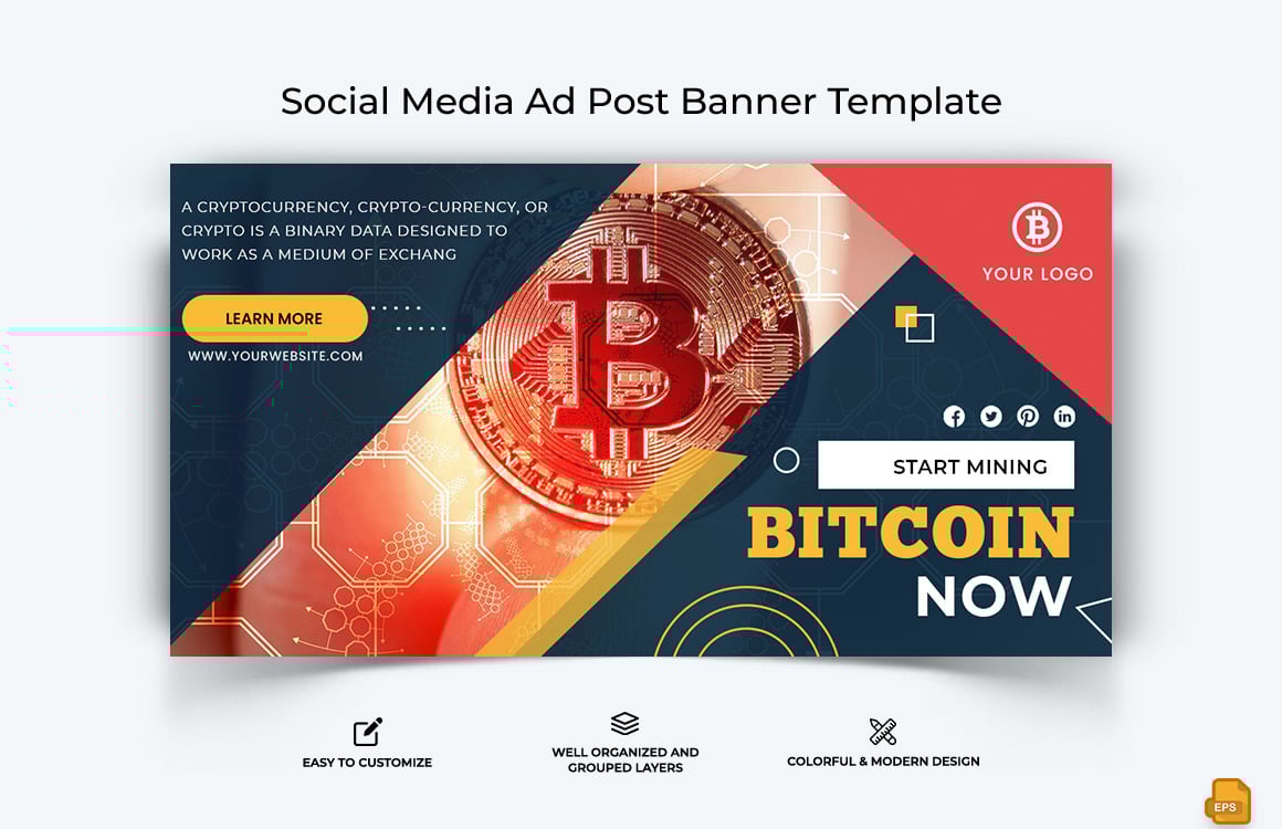 Cryptocurrency Facebook Ad Banner Design-028