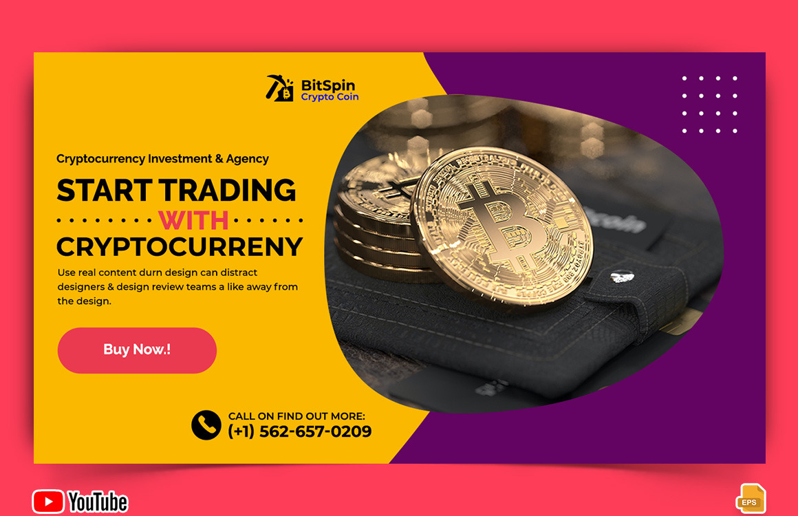 Cryptocurrency YouTube Thumbnail Design -019