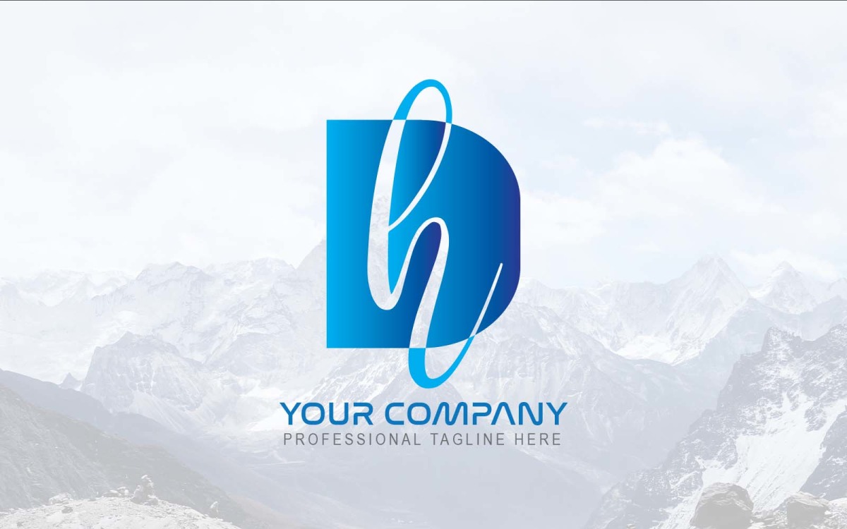 professional dh letter logo design brand identity 294373 original