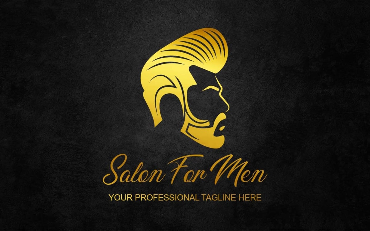 Salon For Men Aesthetics Logo Design - Brand Identity