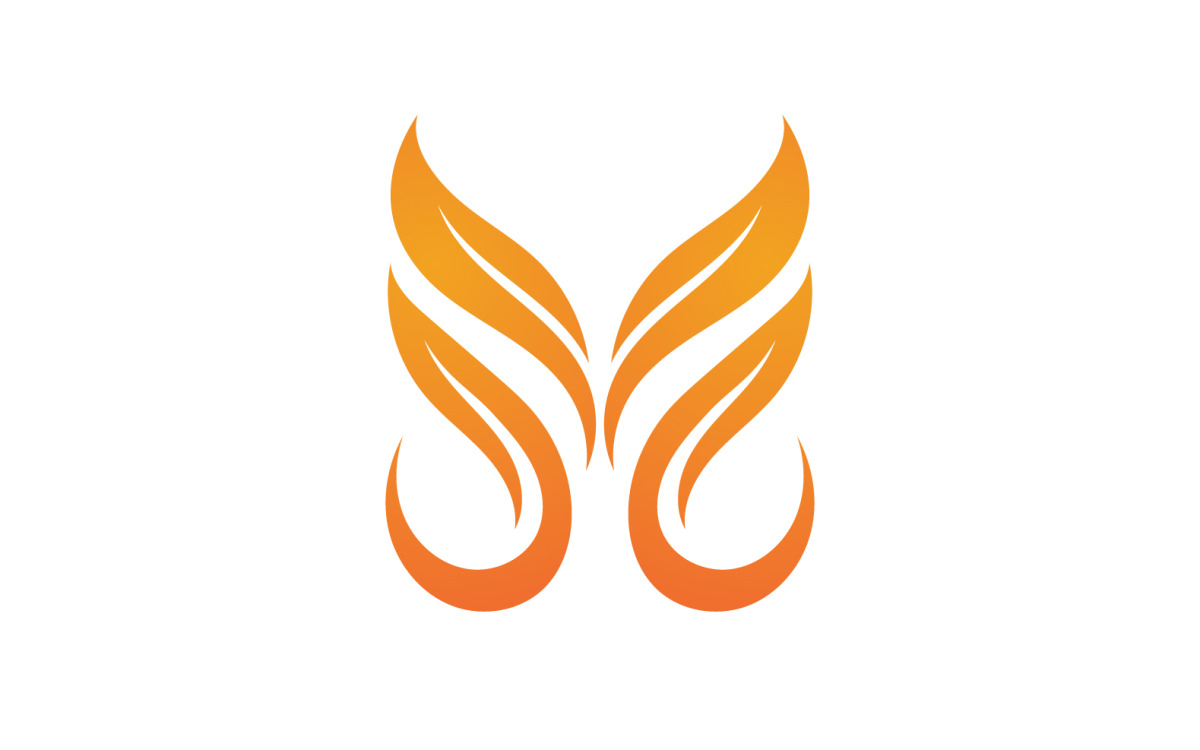 Phoenix bird icon of firebird on fire wings,... - Stock Illustration  [102541551] - PIXTA
