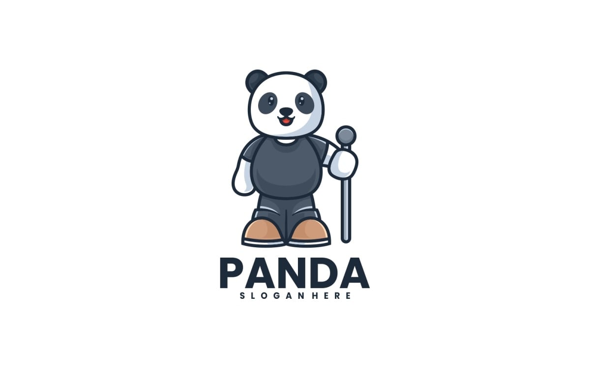 Panda Cartoon Logo Style 3 #297254 - TemplateMonster