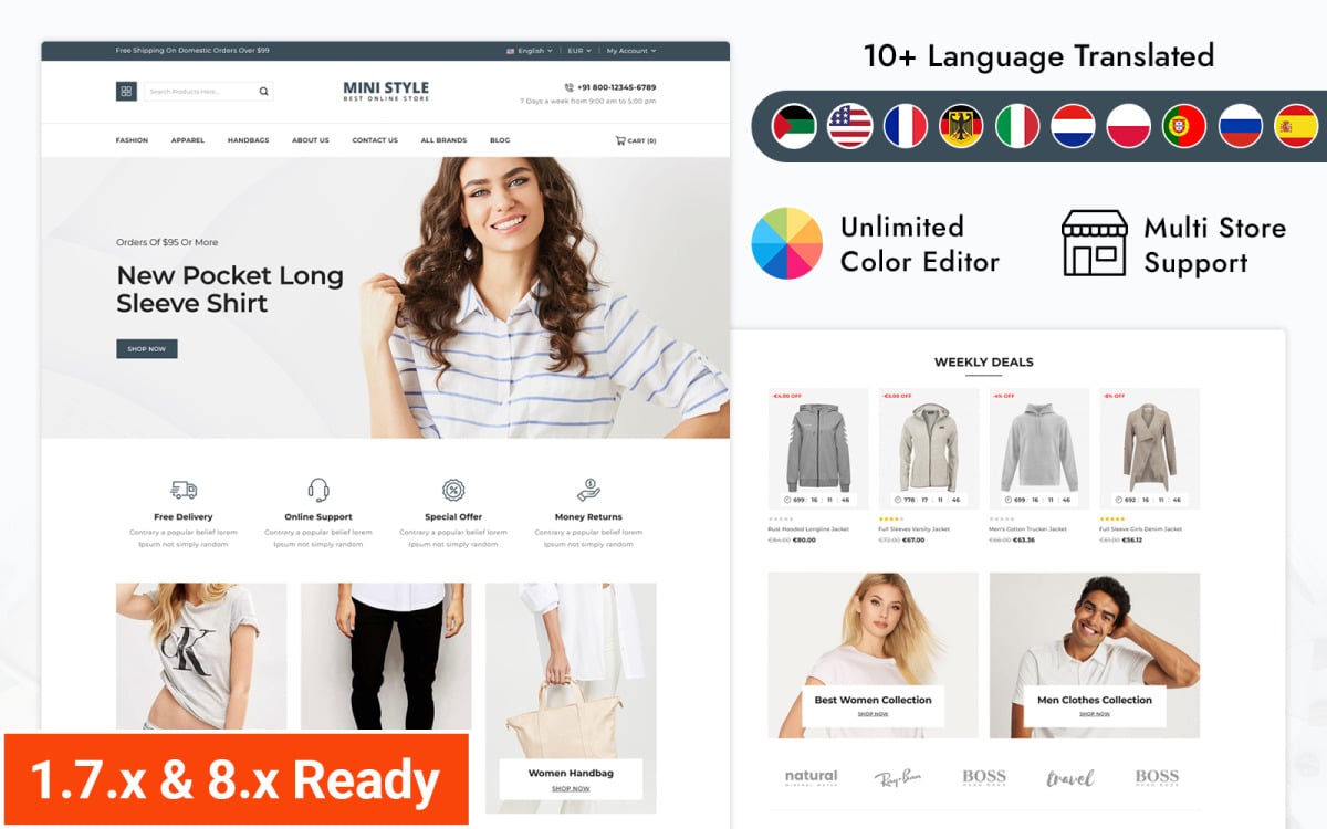 MultStore 2.0 - No topo da moda, Temas para E-commerce