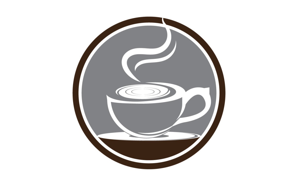 Modelo de logotipo e símbolo de bebida de café 24