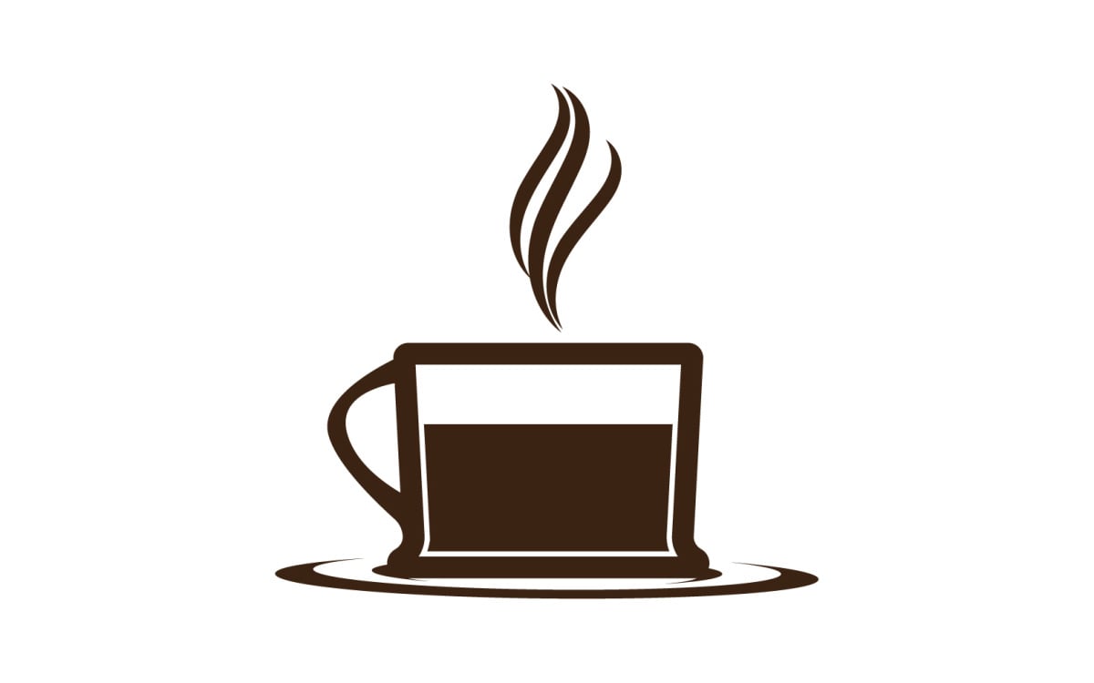 Modelo de logotipo e símbolo de bebida de café 4