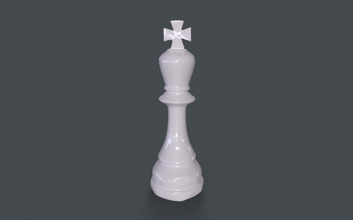 Modelo 3D Lowpoly da Rainha do Xadrez - TemplateMonster