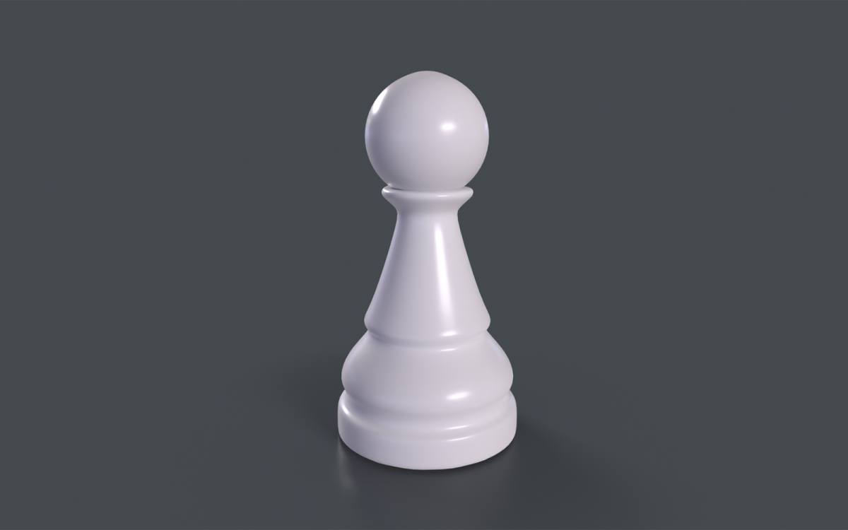 Modelo Peão de Xadrez, 3D CAD Model Library