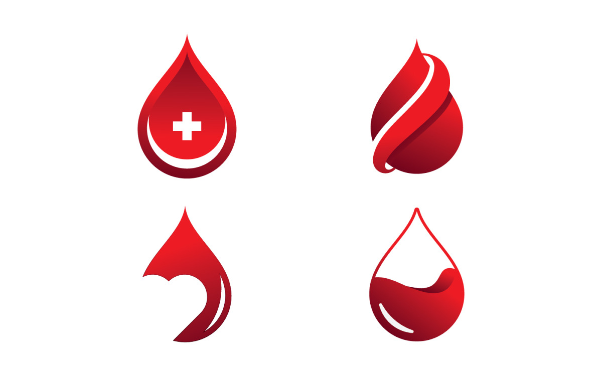 Donate Drop Blood Logo. Donor Concept Blood Icon. Red Vector Blood Drop Set  Of Vector Design Element In Trendy Flat Style. Royalty Free SVG, Cliparts,  Vectors, and Stock Illustration. Image 91339059.