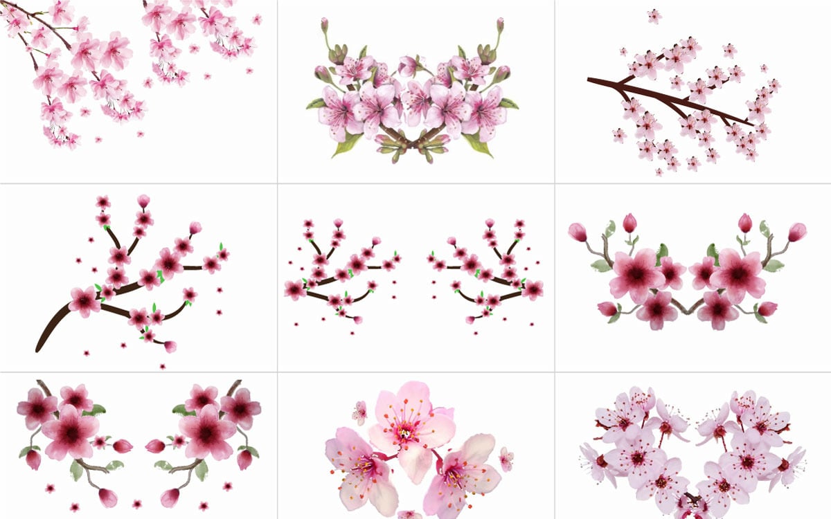 Amazoncom  2 Pcs Japanese Cherry Blossom Tattoo Stickers Collarbone  Waterproof Antique Flower Goddess Plum Sexy Peach  Beauty  Personal Care