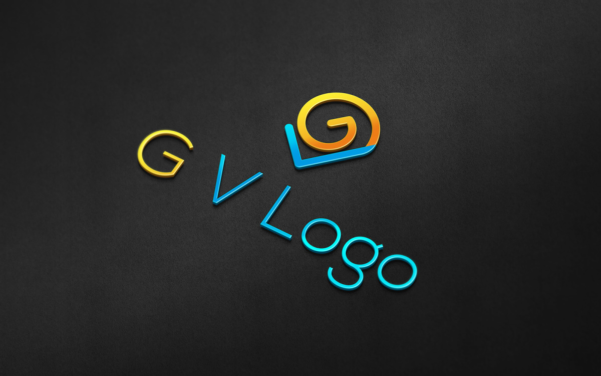 Red and black gv g v letter logo design creative vector image on  VectorStock | Letter logo design, Logo design, Letter logo