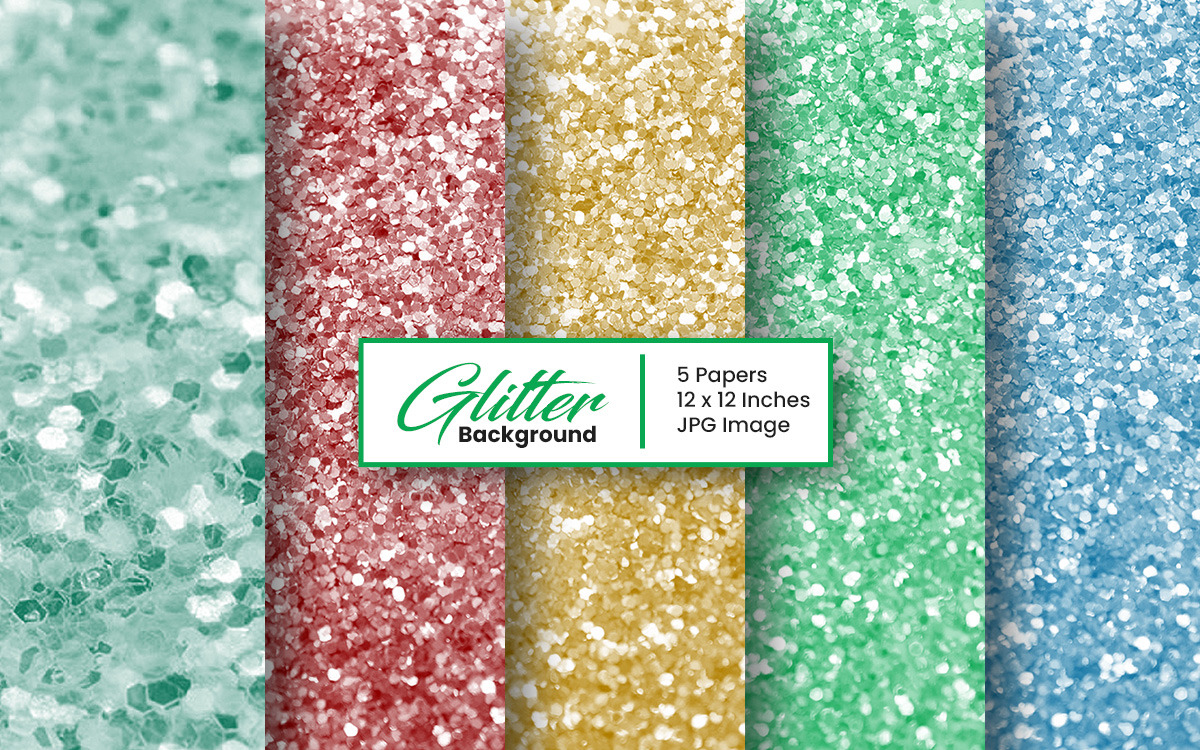 Green - Best Creation Glitter Cardstock 12X12