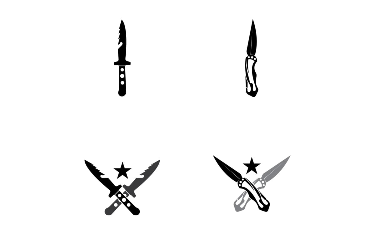 Knife Tattoo Vector Art, Icons, and Graphics for Free Download