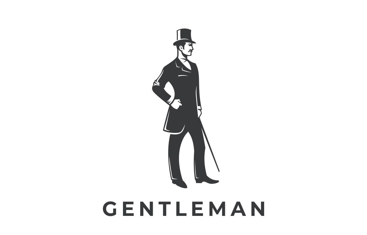 Gentleman Logo | ? logo, Logo design, Vector logo