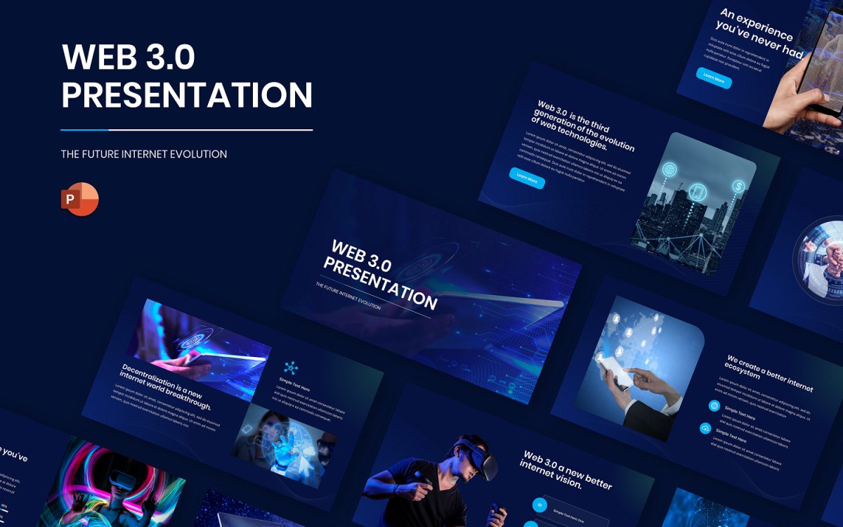 Шаблон презентации Powerpoint WEB 3.0 - TemplateMonster