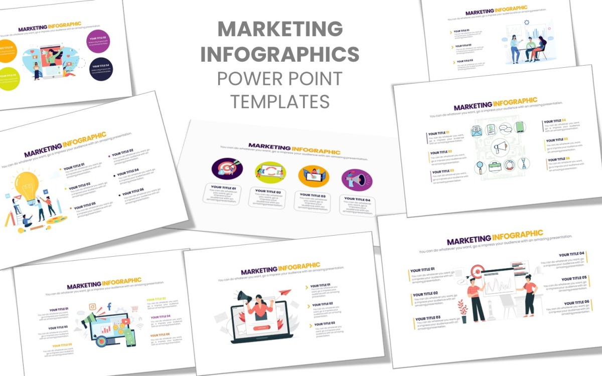 plantilla de powerpoint de infografía de comercio electrónico