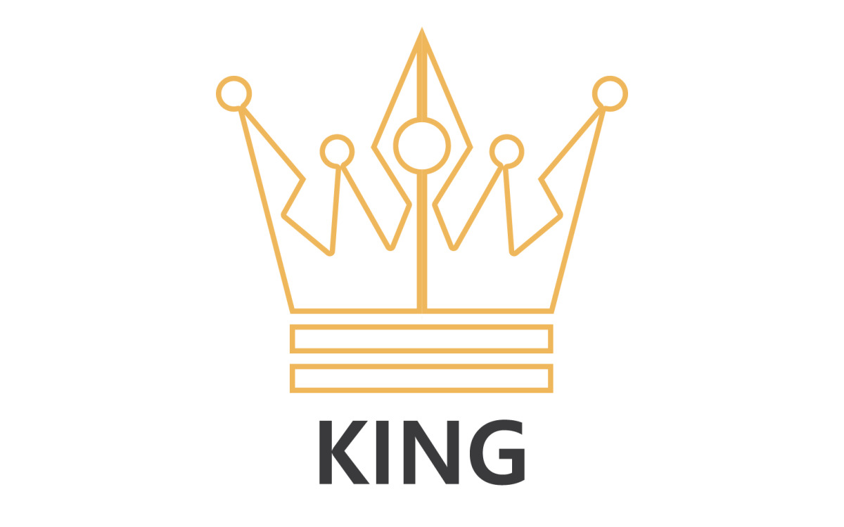 King Crown Logo Stock Photos and Images - 123RF