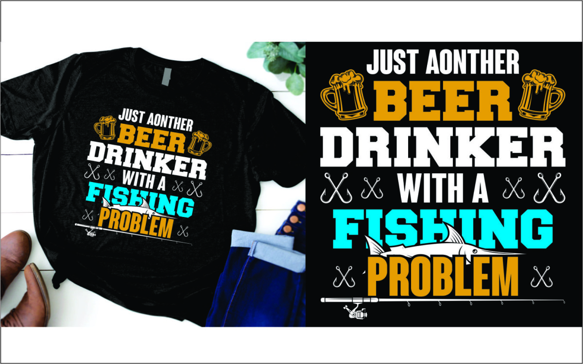 Bira Tişört Tasarımı Getirmedikçe Balık Tutmak