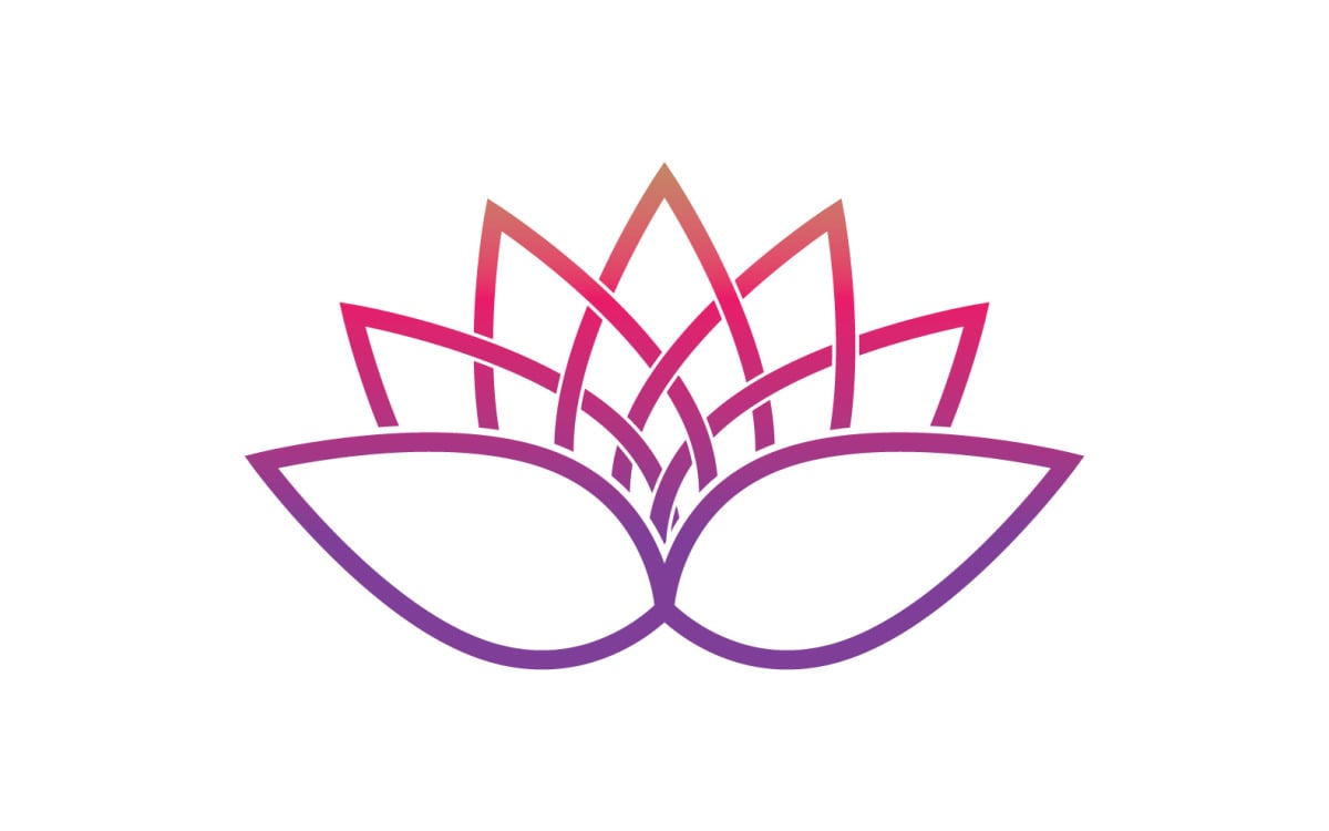 Flor de lótus beleza meditação símbolo de ioga v10