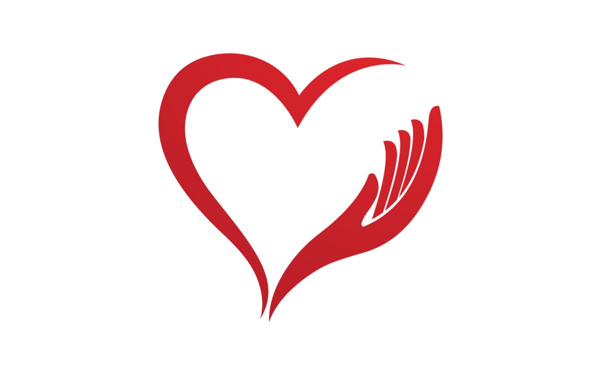 Amore cuore san valentino logo icona disegno vettoriale v19
