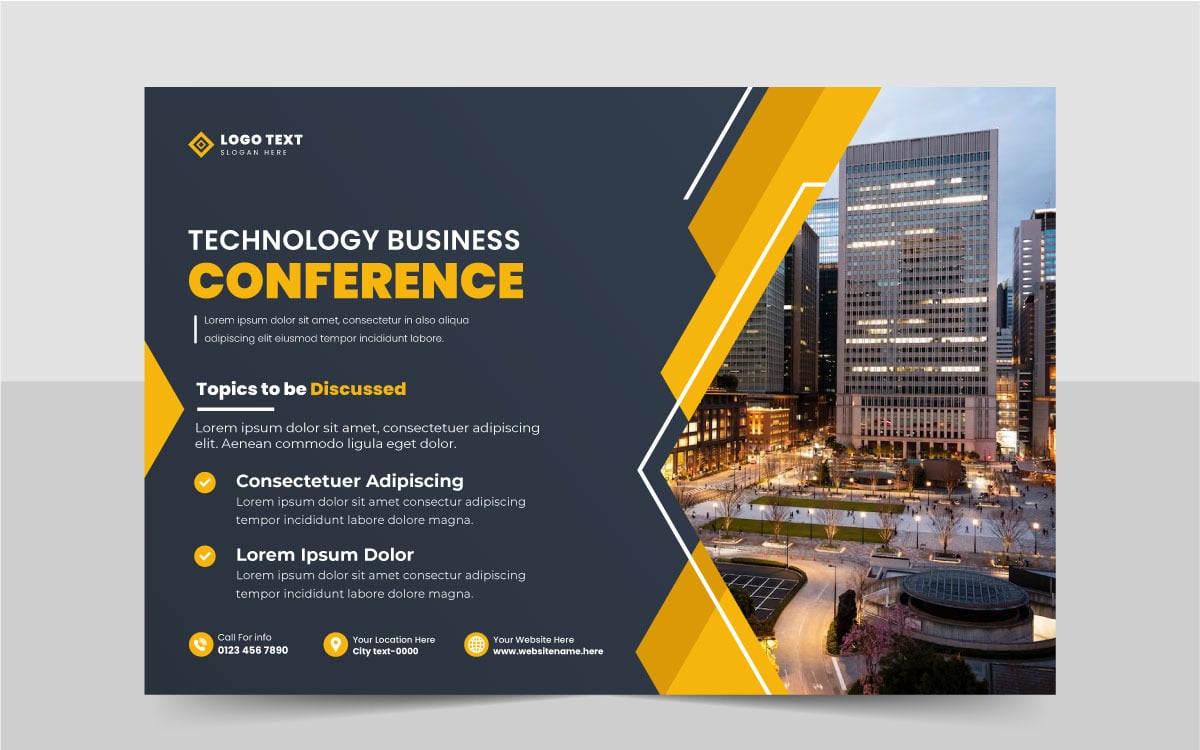 Business conference simple template invitation.... - Stock Illustration  [60842128] - PIXTA, image size:1200x750