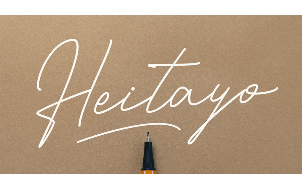 Heitayo Signature Font
