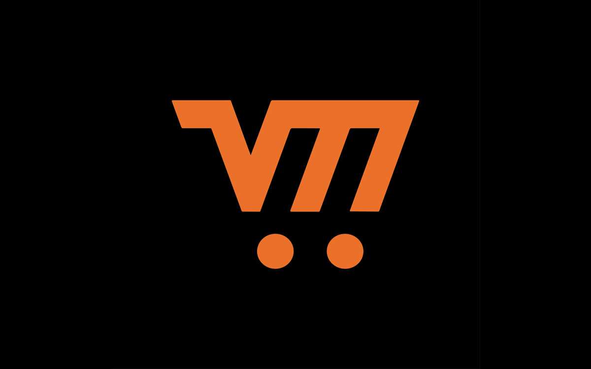 VM V M Black Letter Logo Design with Purple Magenta Swoosh Stock Vector -  Illustration of simple, font: 91238721