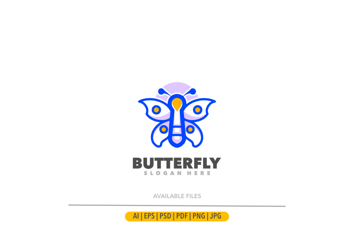 Image Details IST_38459_04490 - Butterfly Logo Design, Beautiful Flying  Animal, Company Brand Icon Illustration, Screen Printing, Salon