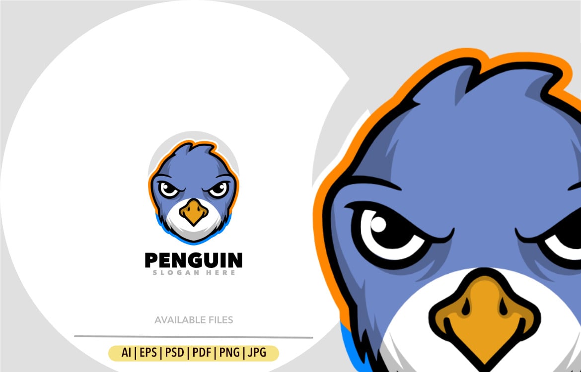 penguin mascot logo