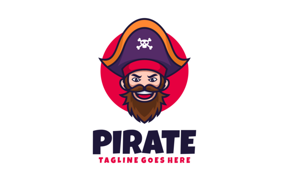 Pirate Mascot Logo Pirate Mascot Vector Logo Stock Vector.