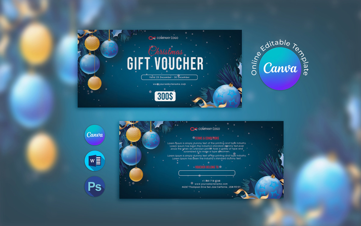 Gift Certificate Templates - PhotoADKing