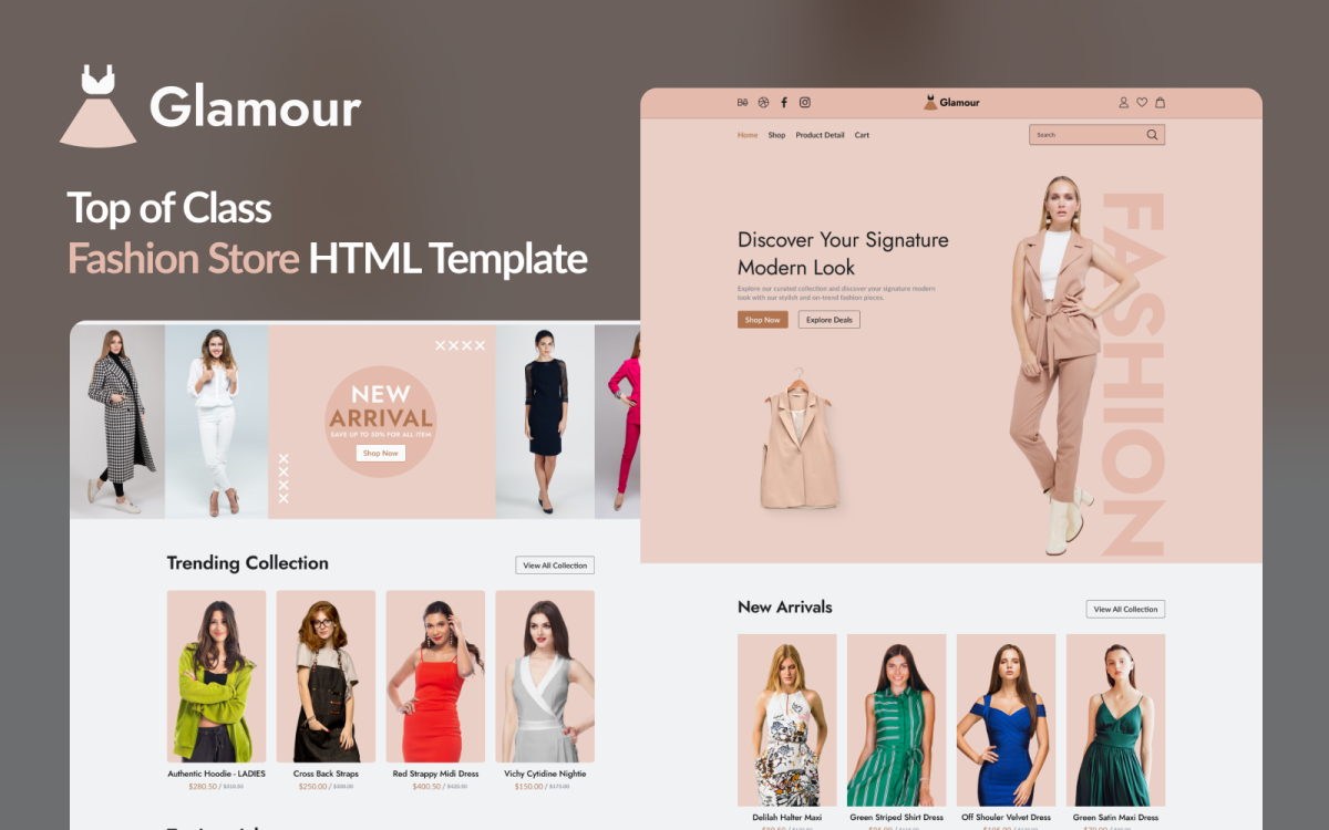 Glamour: Elevate Your Online Fashion Clothing Store with This