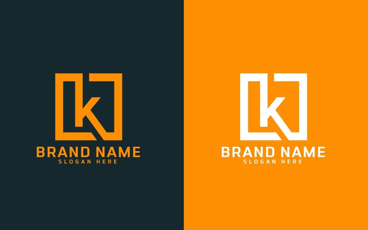 Creative K letter Logo Design Brand Identity