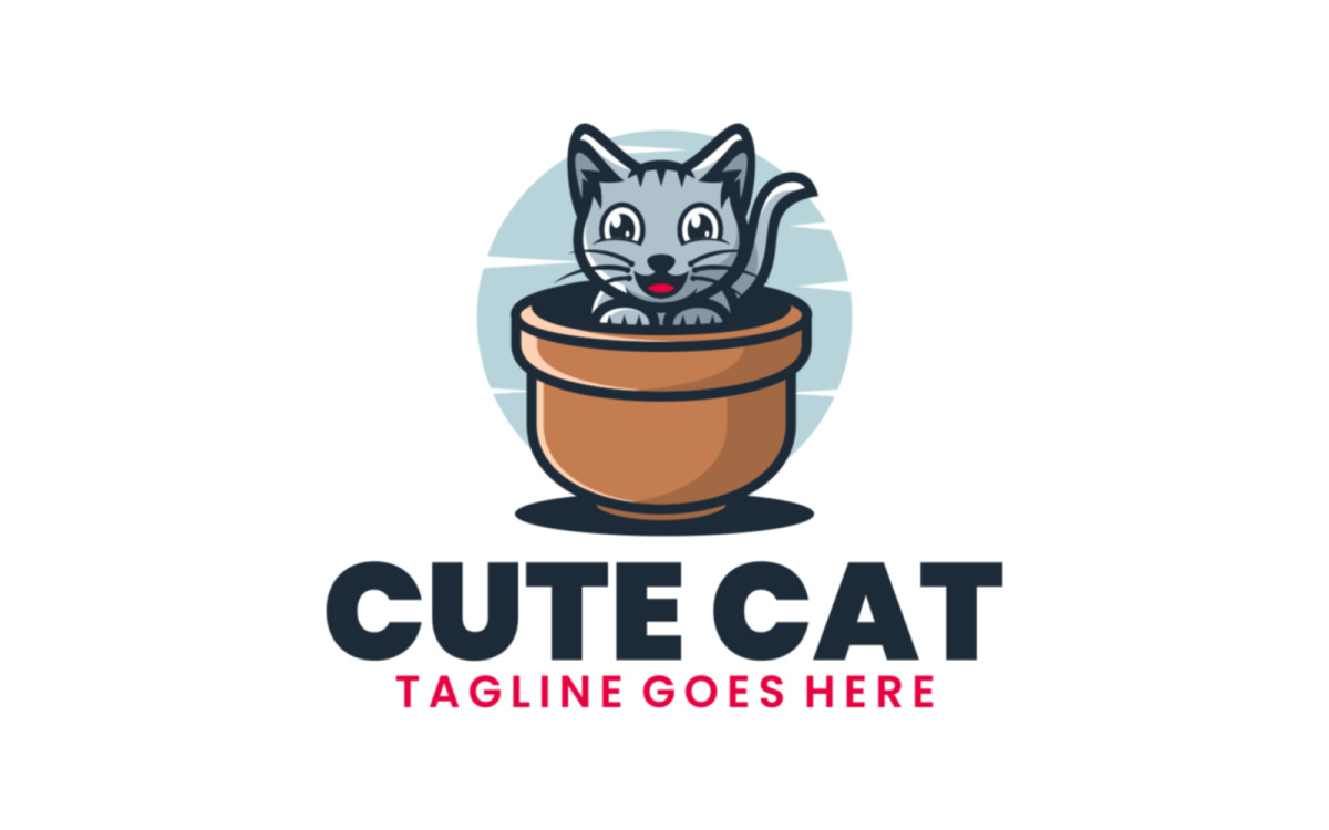 Logotipo de jogos de gatos