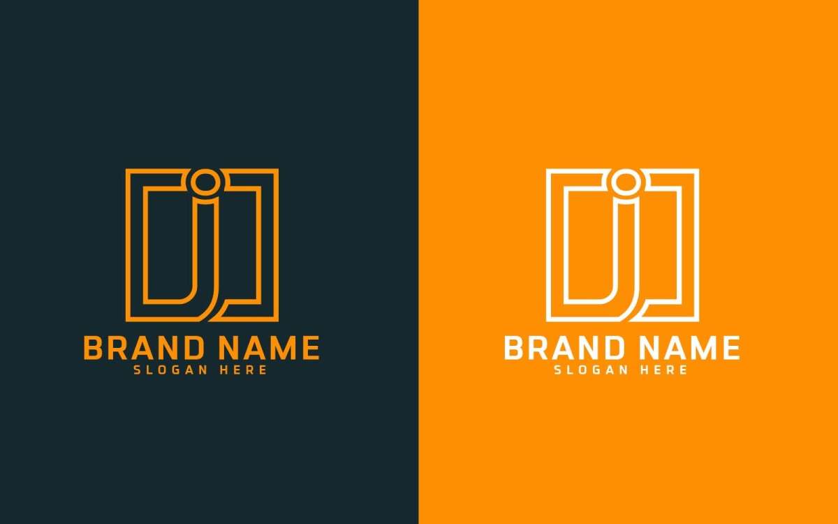 Monogram Letter J L JL LJ Logo Design Template - Stock Illustration  [92392110] - PIXTA
