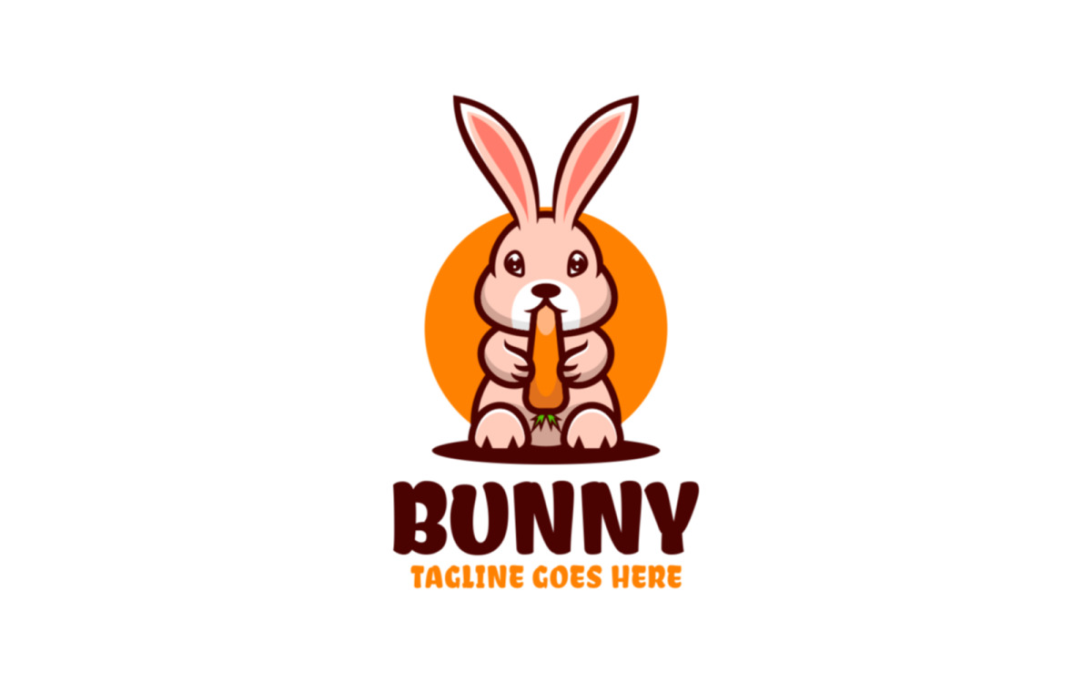 rabbit logo design template bunny character vector mascot 17500103 Vector  Art at Vecteezy