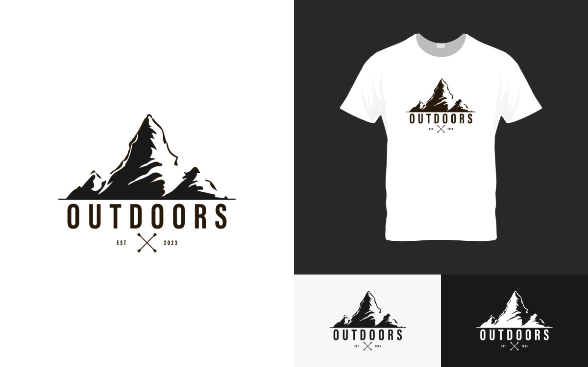 Print Templates Mountain T Shirt Design Graphic by ri1921004